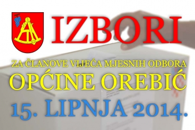 Biračka mjesta na području Općine Orebić za izbore za vijeća mjesnih odbora